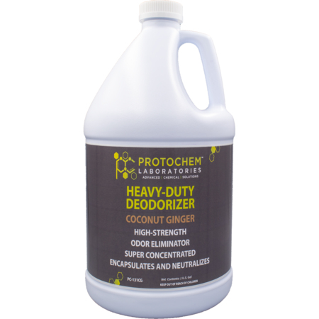 PROTOCHEM LABORATORIES Coconut Ginger Deodorizer And Cleaner Concentrate, 1 gal., EA1 PC-131CG-1